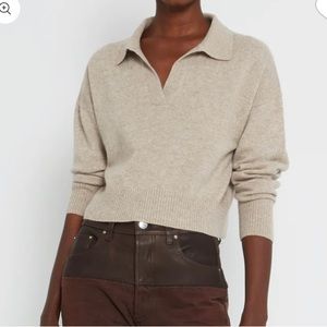 Few Moda CAARA Mia Cashmere Collared Sweater, S